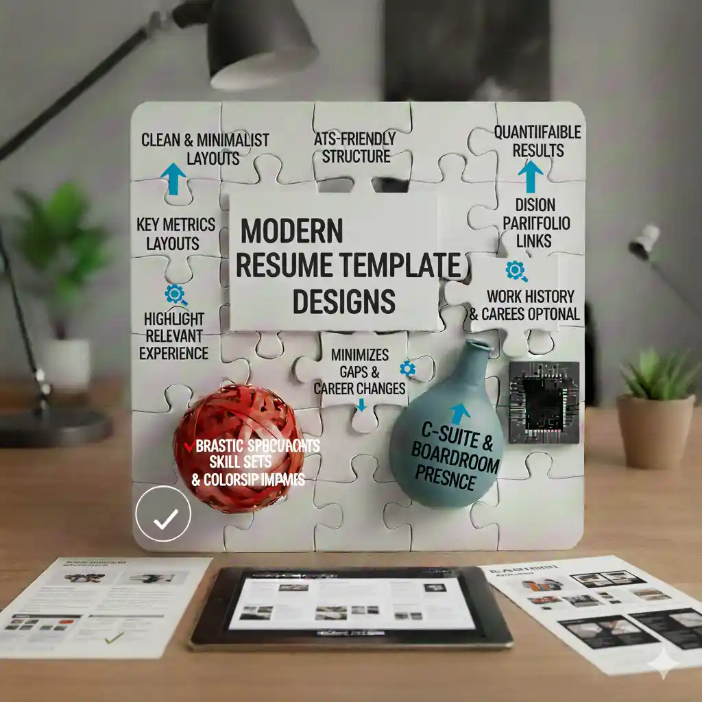 Modern Resume Template: Best Contemporary Resume Designs 2026 - Blog post thumbnail about resume writing and career tips