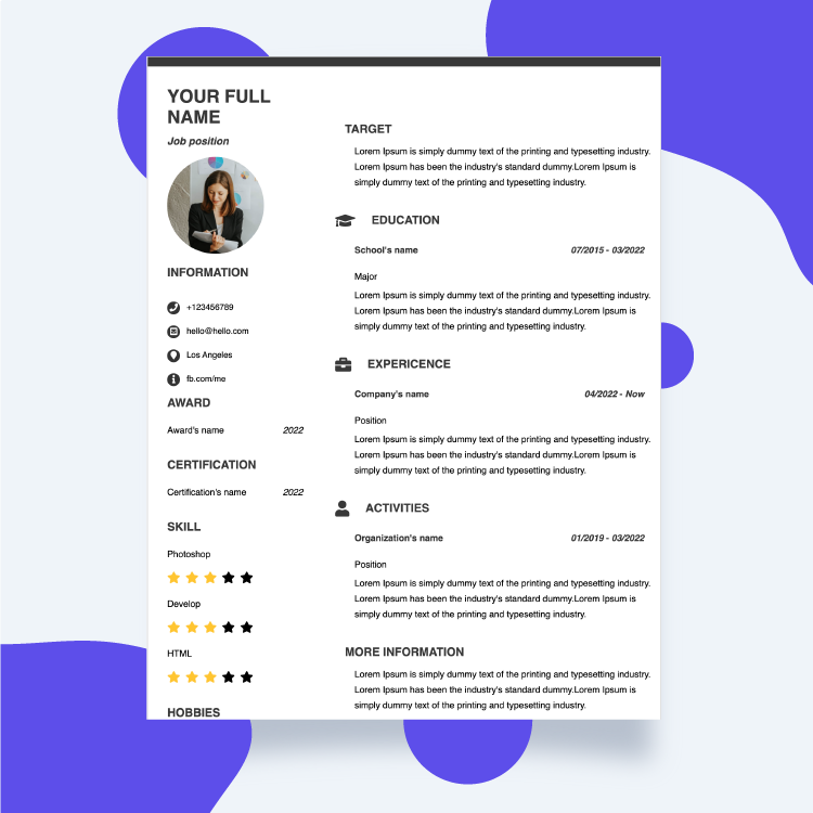 Resume template - Resume 6