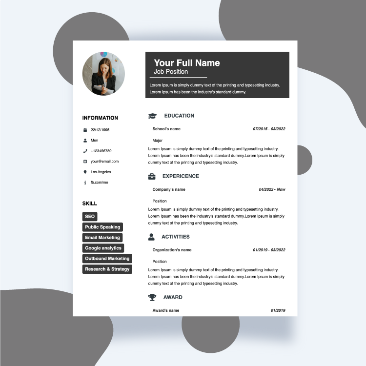 Resume template - Resume 4