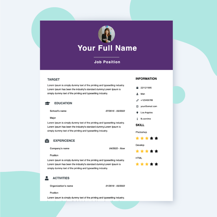 Resume template - Resume 8